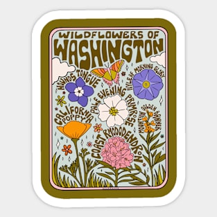 Washington Wildflowers Sticker